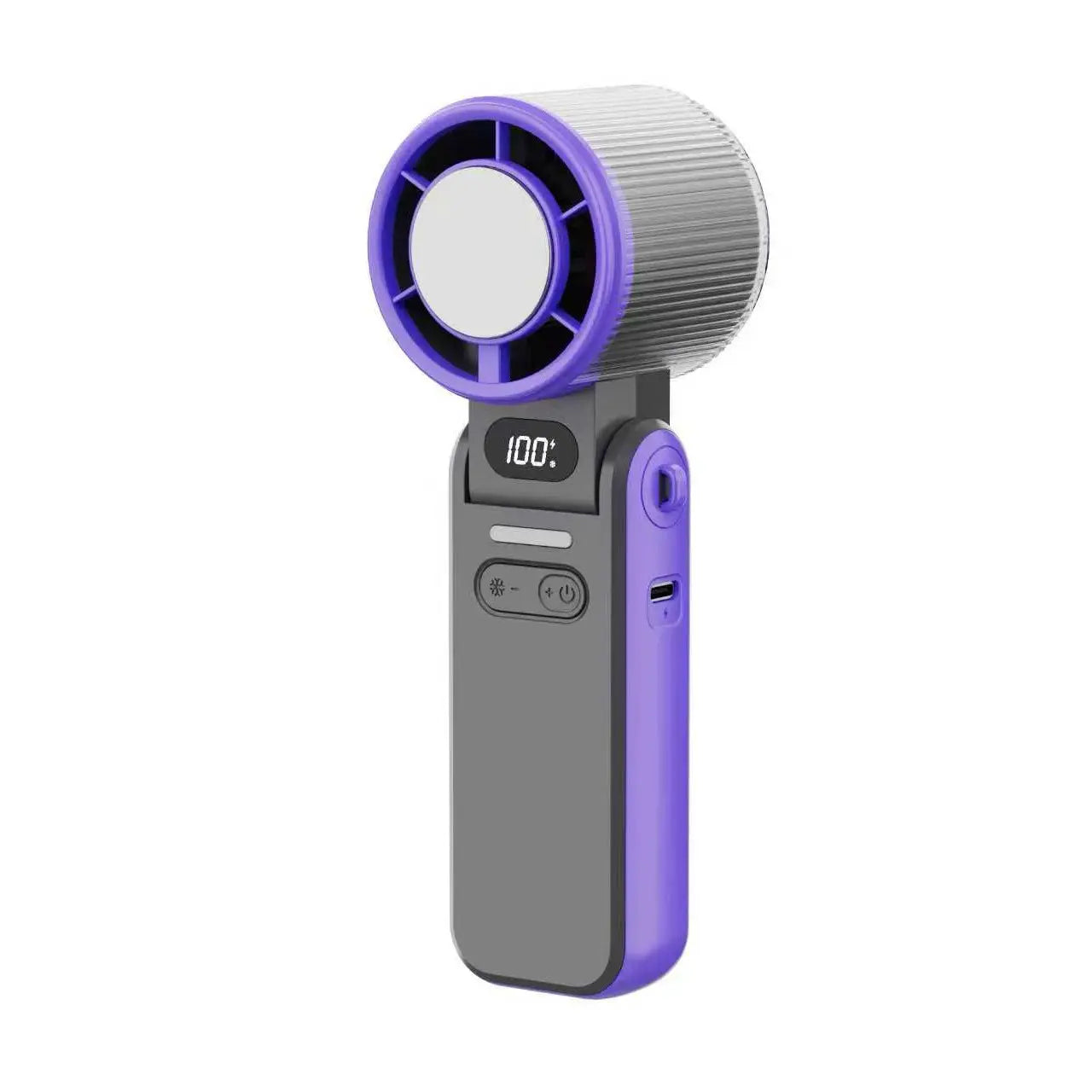 Experience Ultimate Comfort with the DIGIX 3-in-1 Portable Refrigeration Handheld Turbo Fan - 199 Speed Settings, 25,000 RPM, and 15-Hour Cooling for Travel and Indoor Use